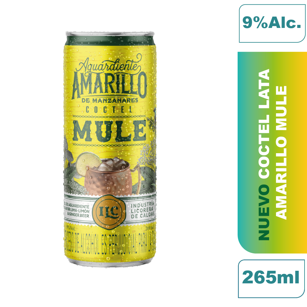 Coctel Aguardiente Amarillo Manzanares Mule 269 ml