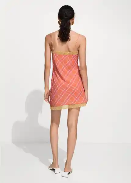 Vestido Vera Naranja Talla S Mujer Mango