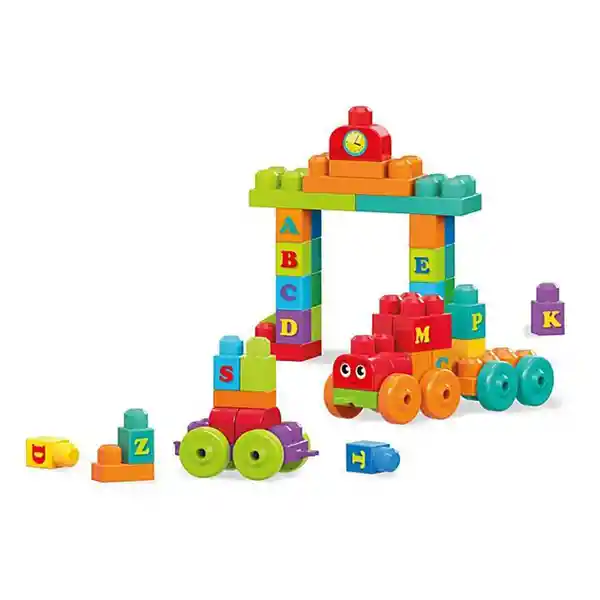 Mega Bloks Abc Tren De Aprendizaje (60 Piezas) Mattel