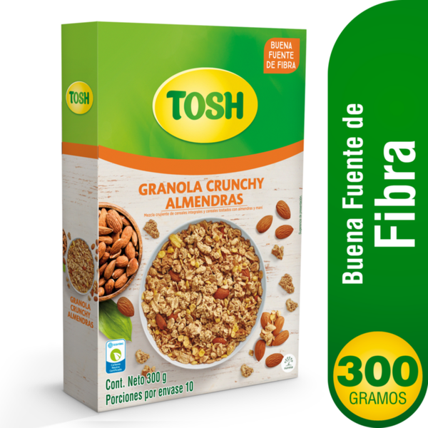 Tosh Granola Crunchy con Trozos de Almendras 300 g