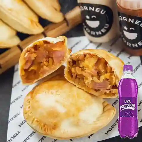Combo Empanada Trigo Hawaiana + Uva Postobon 250 ml