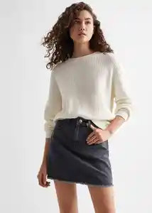 Falda Mini Tejano Gris Talla 22 Teen Niñas Mango