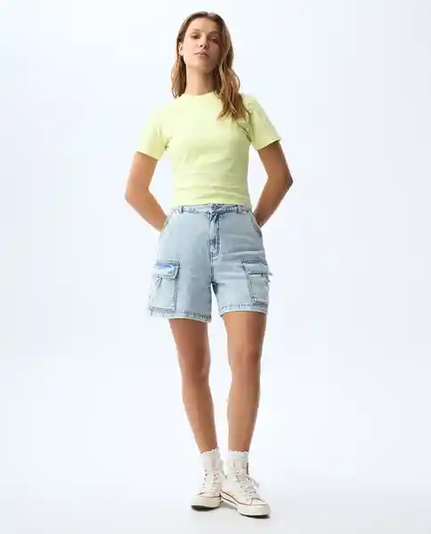 Camiseta Mujer Amarillo Talla S 601G004_AMA120530 Americanino