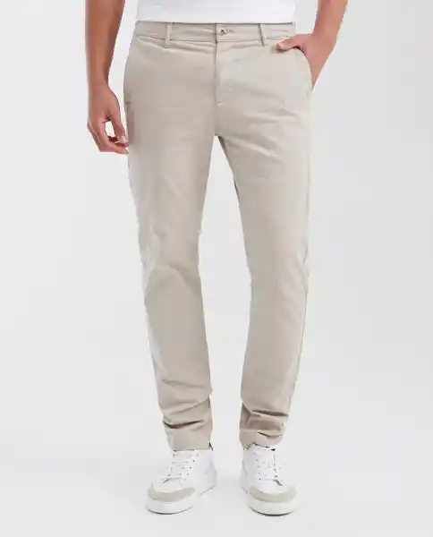 Pantalón Colors Masculino Beige Perlado Talla 34 Chevignon