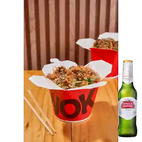 Combo Wok Tawok + Cerveza Stella Artois Bot. 330ml