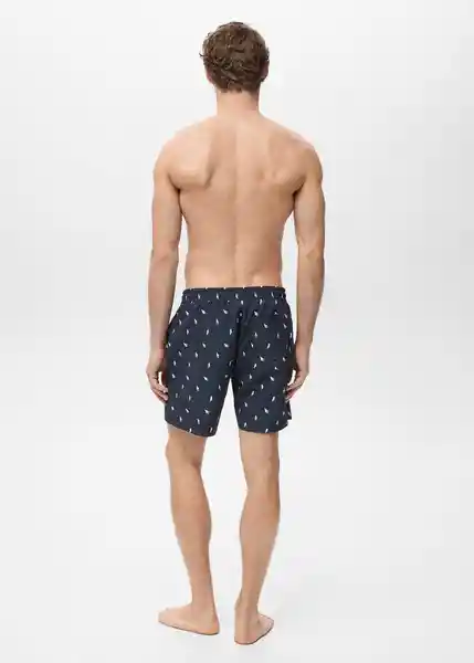 Short Concha Navy Talla XL Hombre Mango