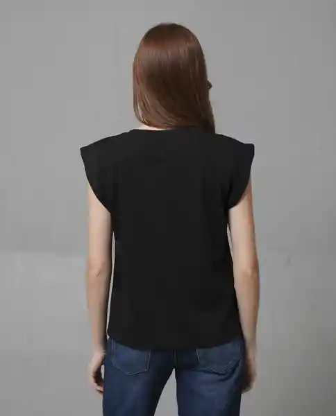 Camiseta Mujer Negro Talla XL 209G107_NEG194007 Rifle