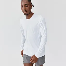 Kalenji Camiseta Manga Larga de Running Hombre Blanco Talla M