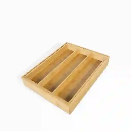 Caja Para Utensilios en Bambú Expandible Ambiente Gourmet