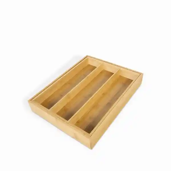 Caja Para Utensilios en Bambú Expandible Ambiente Gourmet