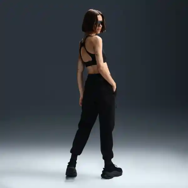 Nike Pantalón Jogger W Nsw Tch Flc mr 2 Lifestyle Mujer Negro L