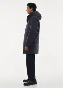 Abrigo Parka Space Navy Talla XXL Hombre Mango