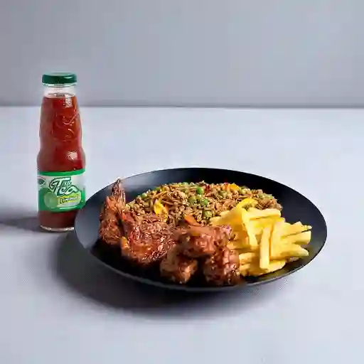 Combo Wokbox Alitas Bbq Oferta