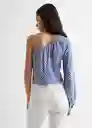 Blusa Sifnost Azul Talla 20 Mango Teen Girl Mango