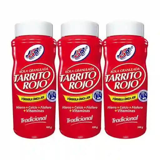 Tarrito Rojo Pack Kola Granulada Tradicional