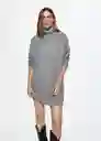 Vestido Taldora Gris Talla S Mujer Mango