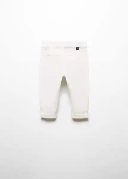 Pantalón Chino5 Niños Blanco Talla 67 Mango