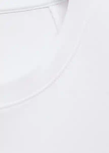 Camiseta Sevilla Blanco Talla M Mujer Mango
