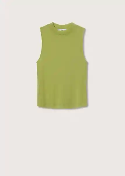 Top Agata Verde Talla L Mujer Mango