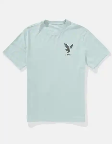 Camiseta Hombre Azul Talla SMALL 4290401 American Eagle