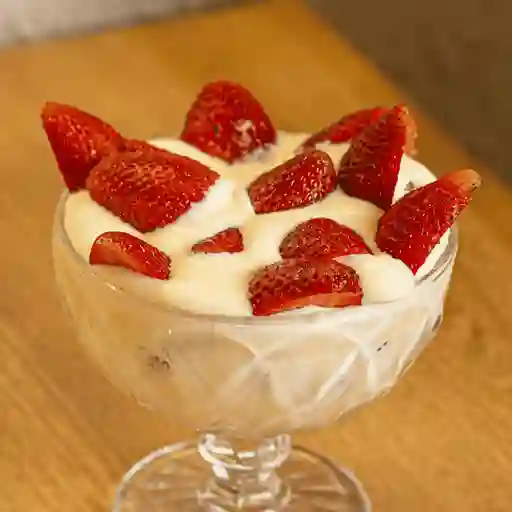 Clásicas fresas con crema