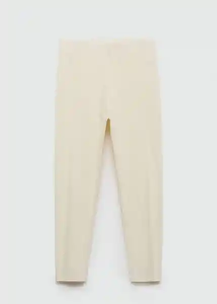 Leggings Lora  Off White Talla L Mujer Mango