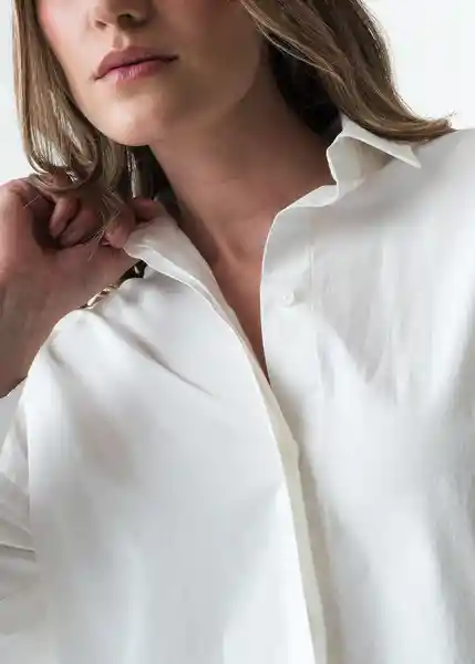 Camisa Remi Mujer Crudo Puro Claro Talla ML 413G362 Naf Naf