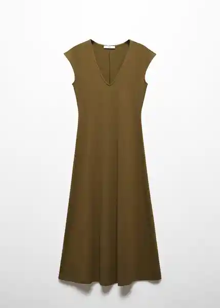 Vestido Dica Khaki Talla XL Mujer Mango