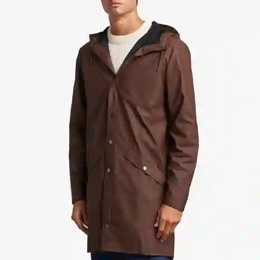 Rains Chaqueta Impermeable Unisex Larga Café M