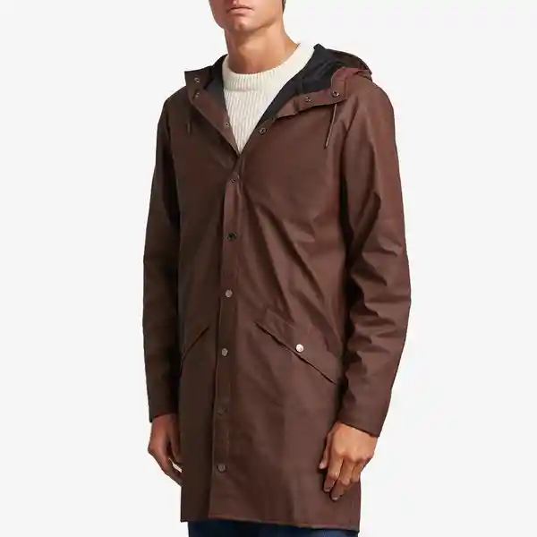 Rains Chaqueta Impermeable Unisex Larga Café M