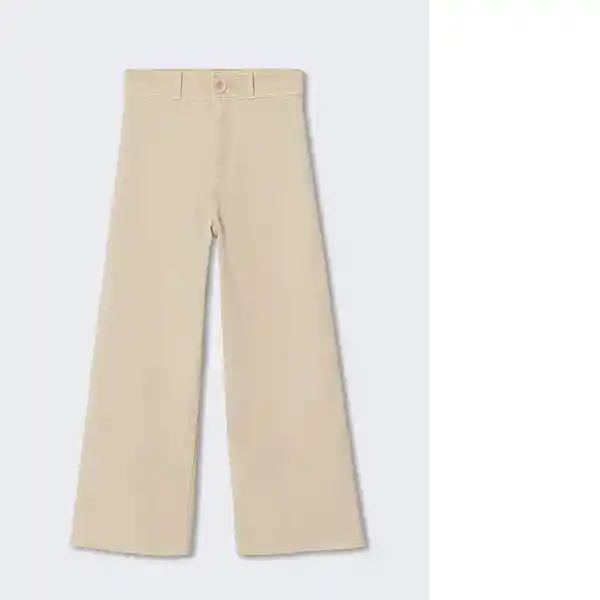 Pantalón Marinet Beige Talla 19 Teen Niñas Mango