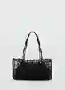 Bolso P Espa Negro Talla 99 Mujer Mango