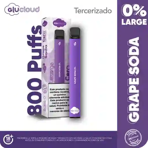 Glucloud Vape Grape Soda Large / 800 Puff