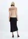 Blusa Mafalda Crudo Talla S Mujer Mango