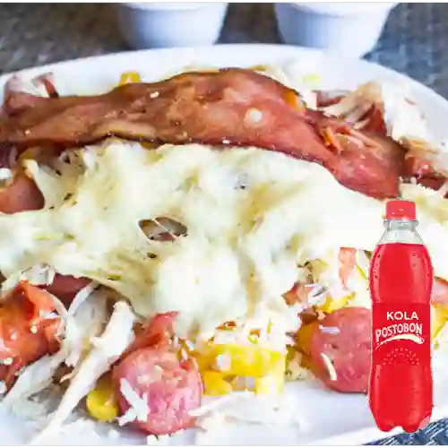 Papas Especiales C/ Tocineta 650Gr +Kola Postobón 400ml
