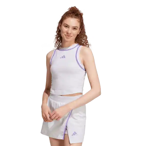 Adidas Camiseta Cb Cro Tk Manga Sisa Mujer Gris Talla XS