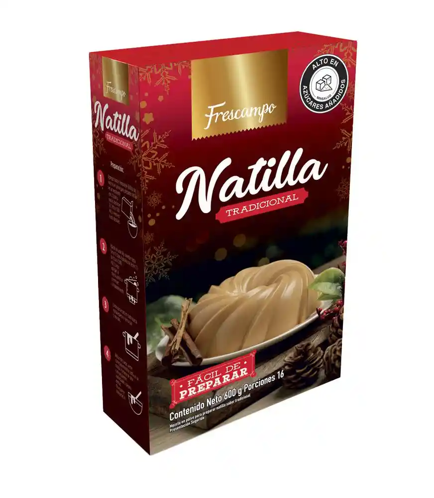 Mezcla Natilla Tradicional Frescampo 600 Gr