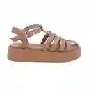 Sandalias Plataforma Chloe Beige Talla 39