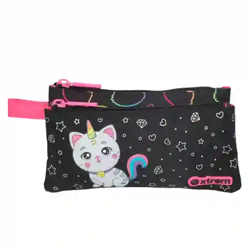 Xtrem Estuche Lápices Trinity 5Xt Cat Negro