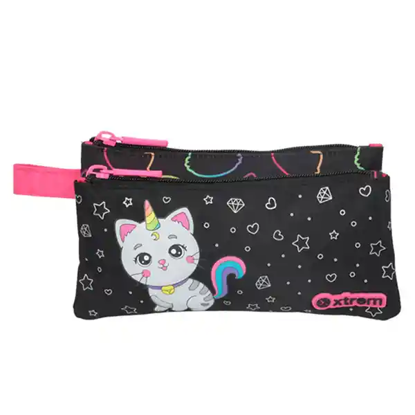 Xtrem Estuche Lápices Trinity 5Xt Cat Negro