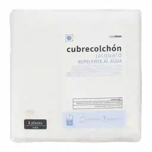 Cubrecolchon Doble Blanco Diseño 0001 Casaideas