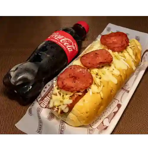Perro Suizo Salami & Coca-cola 400 ml