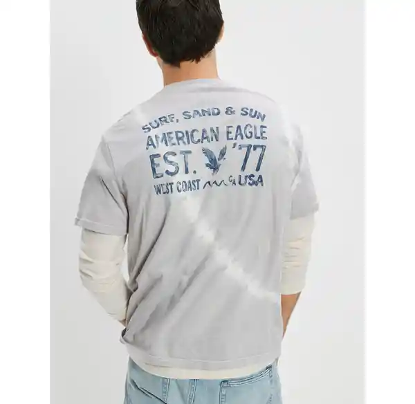 Camiseta Hombre Color Gris T. SMALL American Eagle