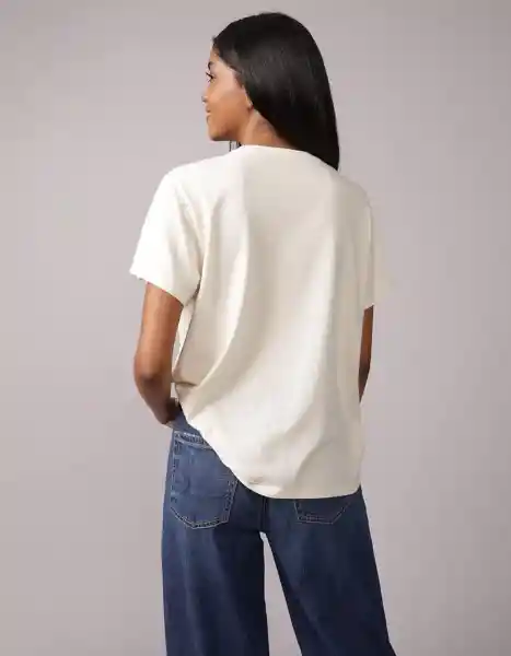 Camiseta Mujer Blanco Talla Medium 1151106 American Eagle