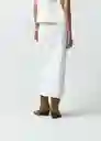 Falda Maxi Mujer Crudo Marfil Claro Talla 8 442G315 Naf Naf