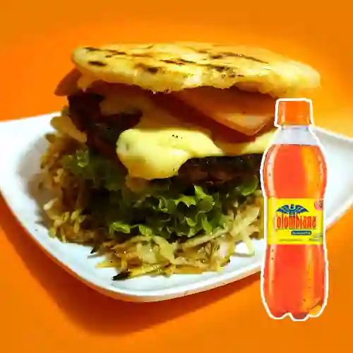 Combo Arepa Burger + Colombiana 250ml