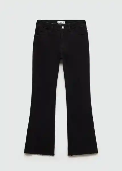 Jean Flarecut Negro Talla 22 Niñas Mango