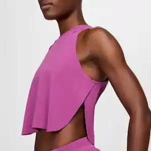 Nike Camisa Polo Arswft Crop Tank Morado Talla S Ref: FN2713-518