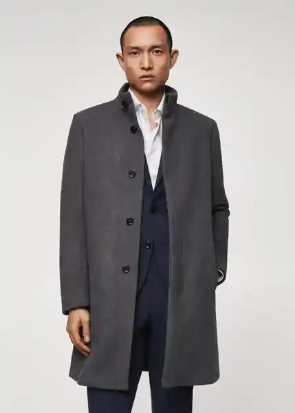 Abrigo Funnel Gris Talla XXL Hombre Mango
