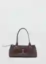 Bolso M Amazona Chocolate Talla 99 Mujer Mango